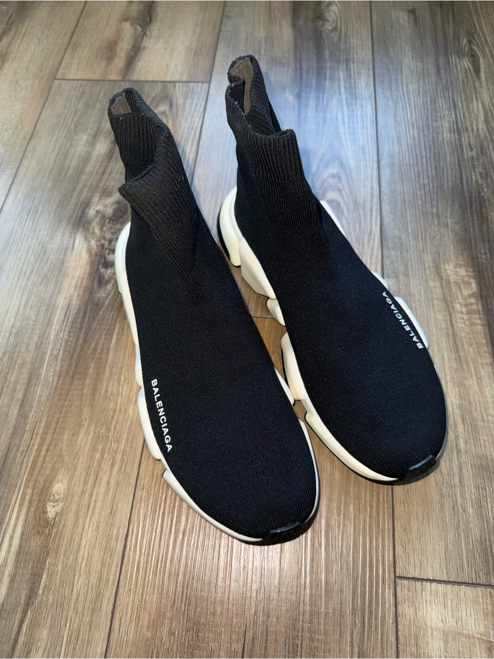 Balenciaga speed 2.0 high top Trainer knit Sneakers size 8